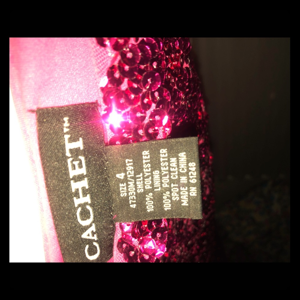 Pink shimmery dress